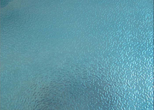 1100 H14 EMBOSSED STUCCO ALUMINUM SHEET WITH BLUE PVC FILM PROTECT
