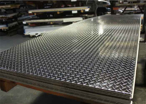 AA1100 H14 1.9mm Aluminum checkered sheet with 5 BAR