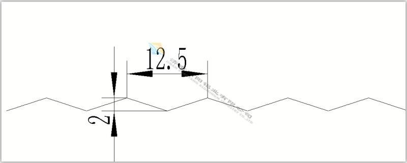 小小波浪瓦,横压瓦 每米长度缩进20mm
